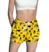 Appalachian State Mountaineers Repeat Print Hand Sketched Vive La Fete Impressions Artwork Womens Gold Lounge Shorts