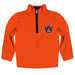 Auburn University Tigers Hand Sketched Vive La Fete Impressions Artwork  Orange Quarter Zip Pullover V1