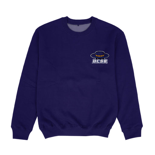 UC Santa Barbara Gauchos UCSB Hand Sketched Vive La Fete Impressions Artwork Womens  Purple Crewneck Sweatshirt