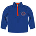 Boise State University Broncos Hand Sketched Vive La Fete Impressions Artwork  Blue Quarter Zip Pullover V1