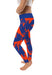 Boise State University Broncos Vive La Fete Paint Brush Logo on Waist Women Blue Yoga Leggings - Vive La Fête - Online Apparel Store