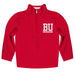 Boston University Vive La Fete Game Day Solid Red Quarter Zip Pullover Sleeves