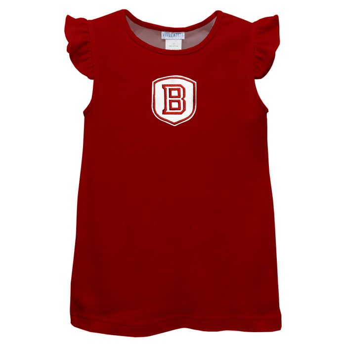 Bradley University Braves Embroidered Red Knit Angel Sleeve