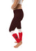 Brown Bears Vive La Fete Game Day Collegiate Ankle Color Block Women Brown Red Yoga Leggings - Vive La Fête - Online Apparel Store
