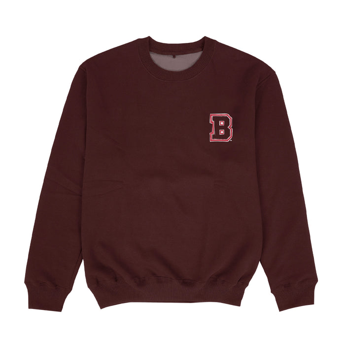 Brown University Bears Hand Sketched Vive La Fete Impressions Artwork Womens  Brown Crewneck Sweatshirt