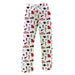 Clark Atlanta University Panthers Repeat Print Hand Sketched Vive La Fete Impressions Artwork Womens  White  Lounge Pant