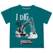 Coastal Carolina Chanticleers CCU Vive La Fete Excavator Boys Game Day Teal Short Sleeve Tee