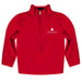 Chapman University Panthers Vive La Fete Game Day Solid Red Quarter Zip Pullover Sleeves