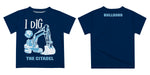 The Citadel Bulldogs Vive La Fete Excavator Boys Game Day Navy Short Sleeve Tee - Vive La Fête - Online Apparel Store