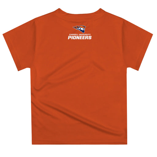 Carroll Pioneers Vive La Fete Excavator Boys Game Day Orange Short Sleeve Tee - Vive La Fête - Online Apparel Store