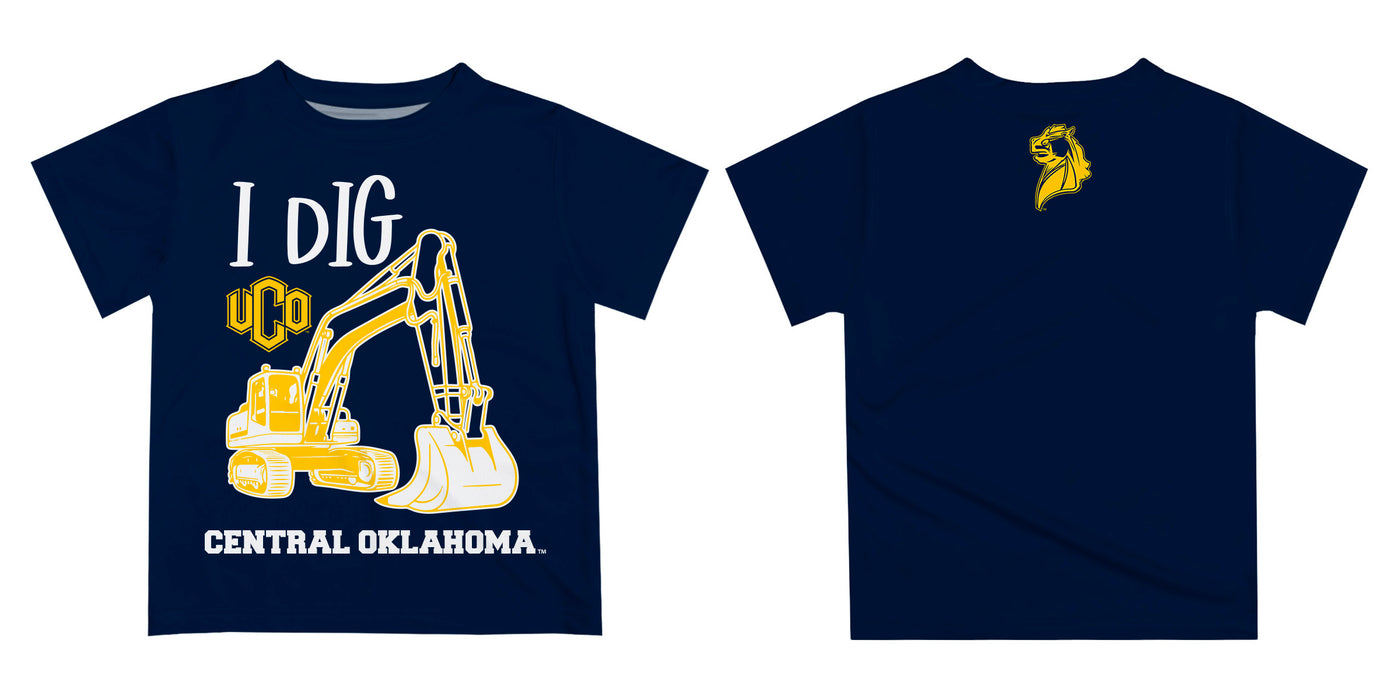 University of Central Oklahoma Bronchos Vive La Fete Excavator Boys Game Day Blue Short Sleeve Tee - Vive La Fête - Online Apparel Store