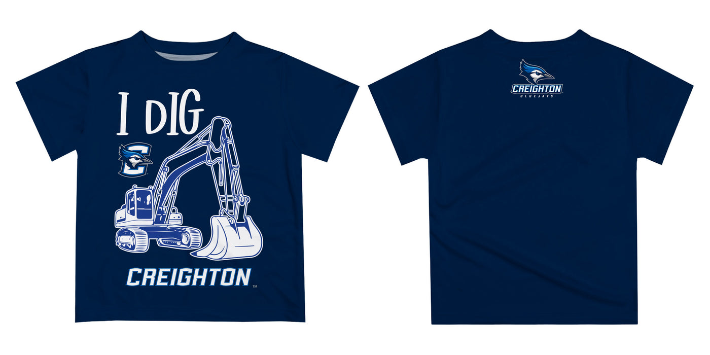 Creighton University Bluejays Vive La Fete Excavator Boys Game Day Blue Short Sleeve Tee - Vive La Fête - Online Apparel Store