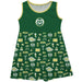 Colorado State Rams CSU Sleeveless Tank Dress Girls Green Repeat Print Hand Sketched Vive La Fete Impressions