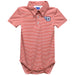 University of Dayton Flyers Embroidered Red Stripe Knit Boys Polo Bodysuit - Vive La Fête - Online Apparel Store