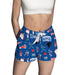 Depaul Blue Demons Repeat Print Hand Sketched Vive La Fete Impressions Artwork Womens Blue Lounge Shorts