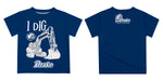 Drake University Bulldogs Vive La Fete Excavator Boys Game Day Blue Short Sleeve Tee - Vive La Fête - Online Apparel Store