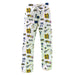 Drexel University Dragons Repeat Print Hand Sketched Vive La Fete Impressions Artwork Womens  White  Lounge Pants