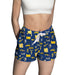 Drexel University Dragons Repeat Print Hand Sketched Vive La Fete Impressions Artwork Womens Blue Lounge Shorts