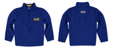 Drexel Dragon Vive La Fete Logo and Mascot Name Womens Blue Quarter Zip Pullover - Vive La Fête - Online Apparel Store