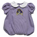 East Carolina Pirates Embroidered Purple Girls Baby Bubble Short Sleeve