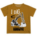 Emporia State University Hornets Vive La Fete Excavator Boys Game Day Gold Short Sleeve Tee