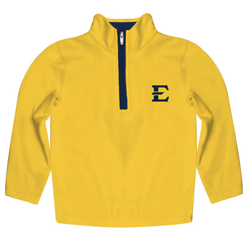 East Tennessee Buccaneers Hand Sketched Vive La Fete Impressions Artwork  Gold Quarter Zip Pullover V1