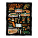 Florida A&M University Rattlers Black Hand Sketched Vive La Fete Impressions Artwork Plush Soft Minky Blanket 36 x 48