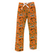 Florida A&M University Rattlers Repeat Print Hand Sketched Vive La Fete Impressions Artwork Womens  Orange  Lounge Pants