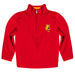 Ferris State Bulldogs Vive La Fete Logo and Mascot Name Womens Red Quarter Zip Pullover