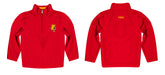 Ferris State Bulldogs Vive La Fete Logo and Mascot Name Womens Red Quarter Zip Pullover - Vive La Fête - Online Apparel Store