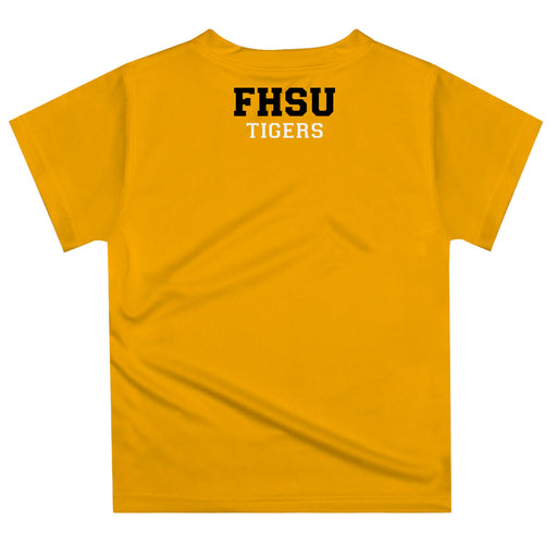 Fort Hays State University Tigers FHSU Vive La Fete Excavator Boys Game Day Gold Short Sleeve Tee - Vive La Fête - Online Apparel Store