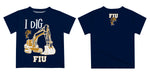 FIU Panthers  Vive La Fete Excavator Boys Game Day Blue Short Sleeve Tee - Vive La Fête - Online Apparel Store