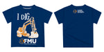 Florida Memorial University FMU Lions Vive La Fete Excavator Boys Game Day Blue Short Sleeve Tee - Vive La Fête - Online Apparel Store