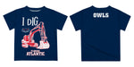 Florida Atlantic Owls Vive La Fete Excavator Boys Game Day Blue Short Sleeve Tee - Vive La Fête - Online Apparel Store