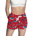 Florida Atlantic Owls Repeat Print Hand Sketched Vive La Fete Impressions Artwork Womens Red Lounge Shorts