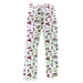 Fordham Rams Repeat Print Hand Sketched Vive La Fete Impressions Artwork Womens  White  Lounge Pants