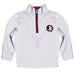 Florida State Seminoles Hand Sketched Vive La Fete Impressions Artwork  White Quarter Zip Pullover V1