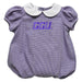 Grand Canyon University GCU Lopes Embroidered Purple Girls Baby Bubble Short Sleeve