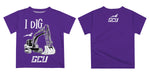 Grand Canyon University GCU Lopes Vive La Fete Excavator Boys Game Day Purple Short Sleeve Tee - Vive La Fête - Online Apparel Store