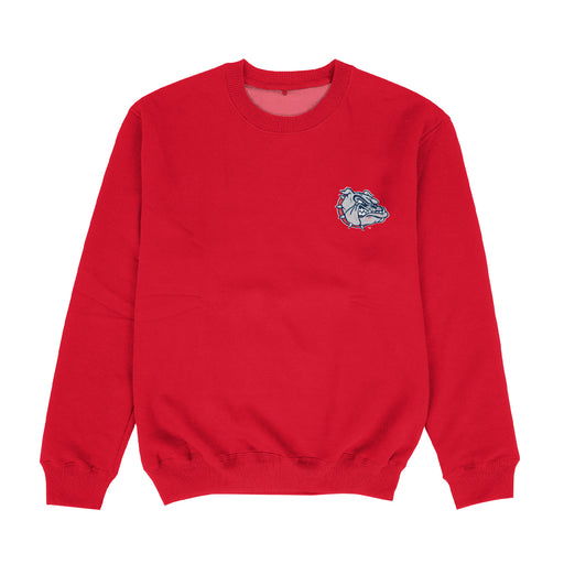 Gonzaga University Bulldogs Zags GU Hand Sketched Vive La Fete Impressions Artwork Womens  Red Crewneck Sweatshirt