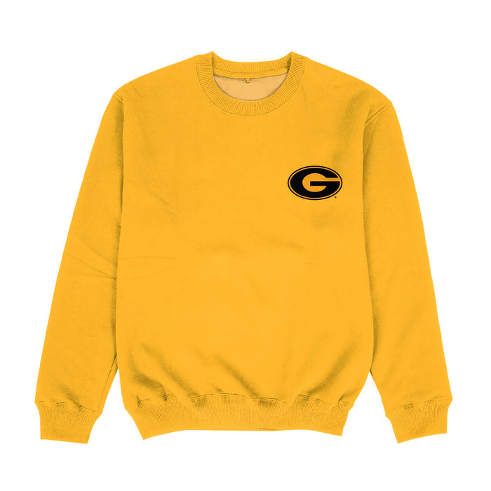 Grambling State Tigers GSU Hand Sketched Vive La Fete Impressions Artwork Womens  Gold Crewneck Sweatshirt