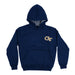 Georgia Tech Yellow Jackets Vive La Fete Impressions Artwork Navy Fleece Long Sleeve Hoodie.