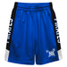 Hampton Pirates Vive La Fete Game Day Blue Stripes Boys Solid Black Athletic Mesh Short