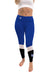 Hampton Pirates Vive La Fete Game Day Collegiate Ankle Color Block Women Blue Black Yoga Leggings