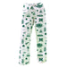 Hawaii Rainbow Warriors Repeat Print Hand Sketched Vive La Fete Impressions Artwork Womens  White  Lounge Pants