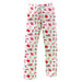 University of Houston Cougars Repeat Print Hand Sketched Vive La Fete Impressions Artwork Womens  White  Lounge Pants