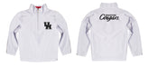 Houston Cougars Vive La Fete Logo and Mascot Name Womens White Quarter Zip Pullover - Vive La Fête - Online Apparel Store