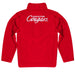 Houston Cougars Vive La Fete Logo and Mascot Name Womens Red Quarter Zip Pullover - Vive La Fête - Online Apparel Store