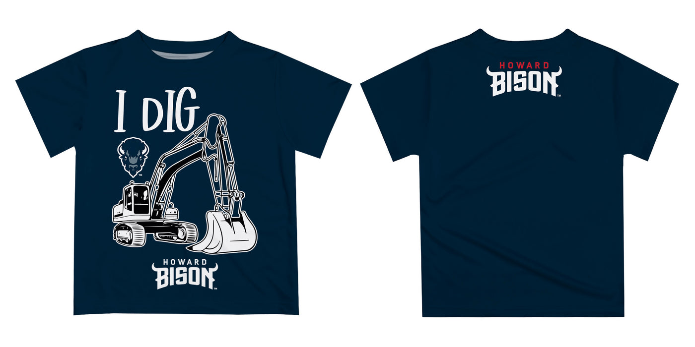 Howard University Bison Vive La Fete Excavator Boys Game Day Blue Short Sleeve Tee - Vive La Fête - Online Apparel Store