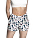 Howard University Bison Repeat Print Hand Sketched Vive La Fete Impressions Artwork Womens White Lounge Shorts